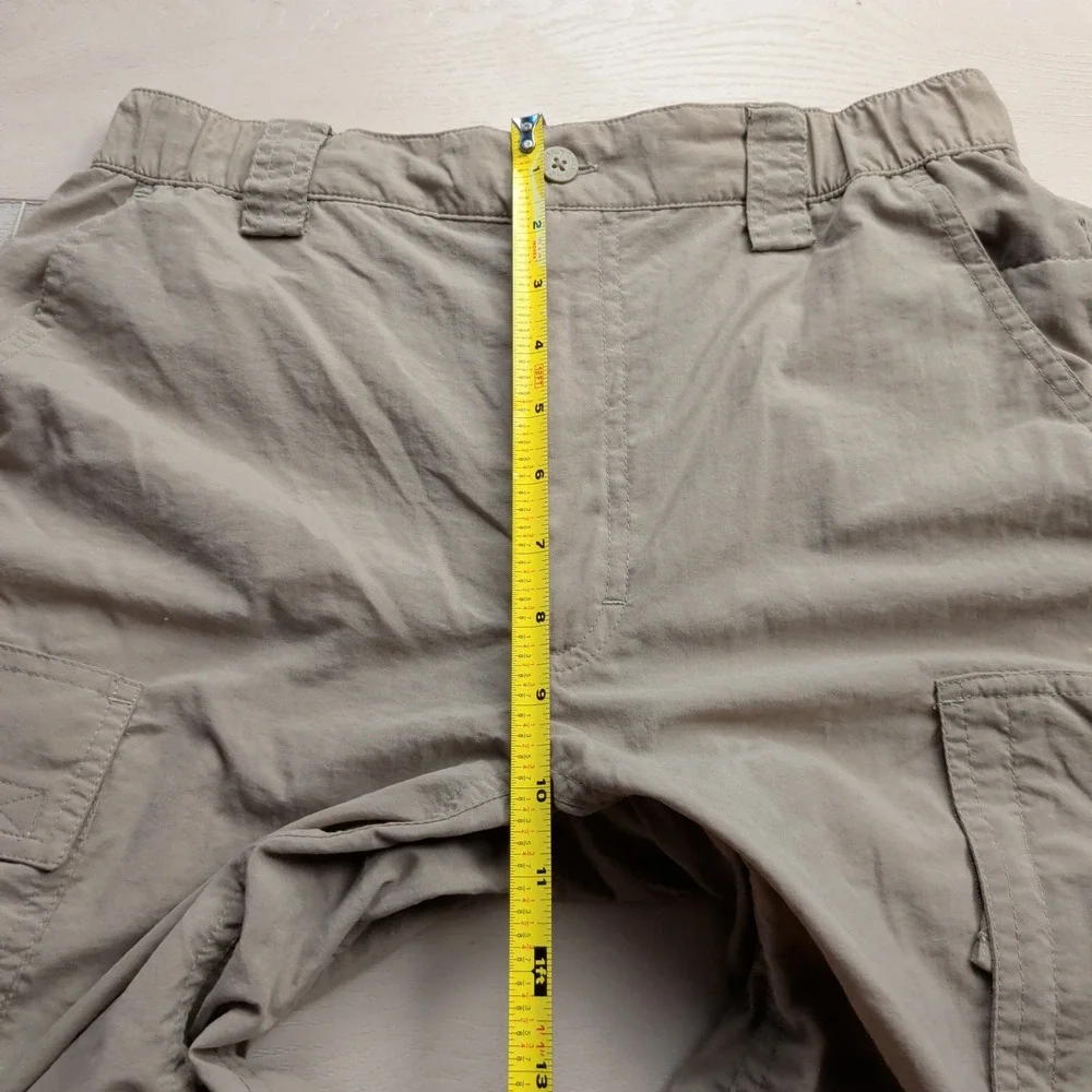 The North Face Cargo Shorts Mens Small Khaki Tan Nylon Hiking Outdoors READ